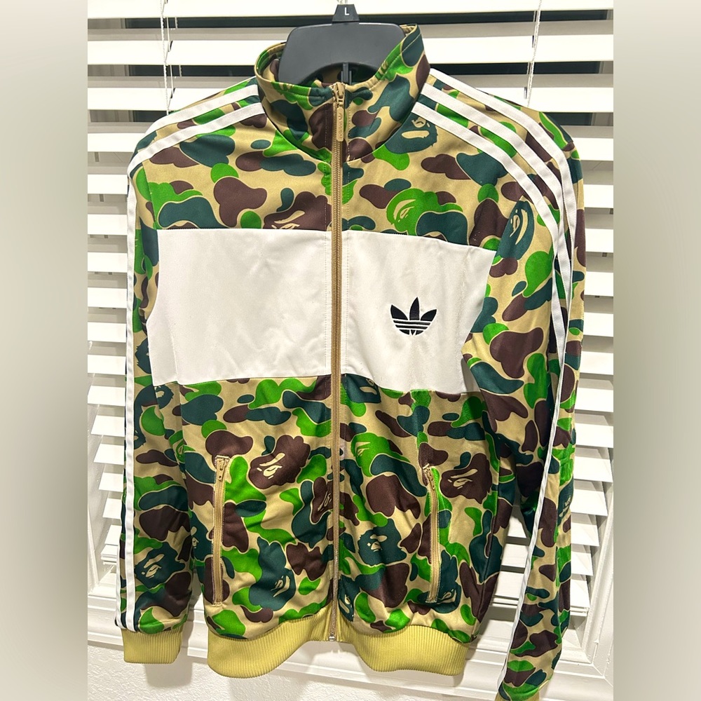 BAPE x ADIDAS Camo Track Jacket size M